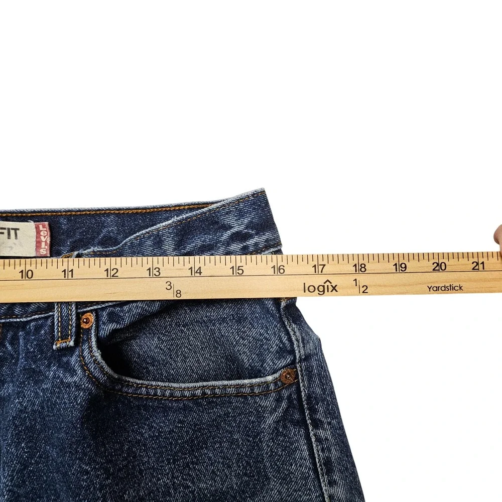 Levis‎ 505 Regular Fit Mens Jeans 34x30 Medium Wash Blue Straight Leg Denim